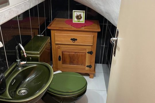 Banheiro de casa à venda com 2 quartos, 110m² em Vila das Belezas, São Paulo