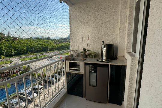 Varanda de apartamento à venda com 3 quartos, 60m² em Barra Olímpica, Rio de Janeiro