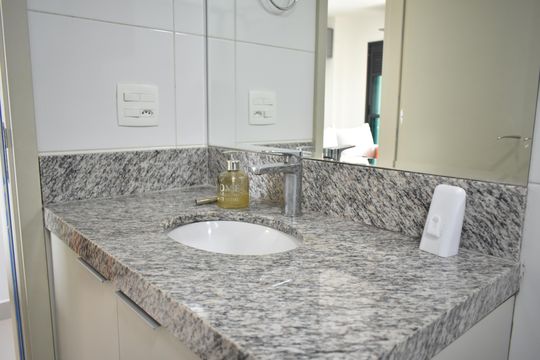 Banheiro de apartamento para alugar com 1 quarto, 37m² em Vila da Saúde, São Paulo