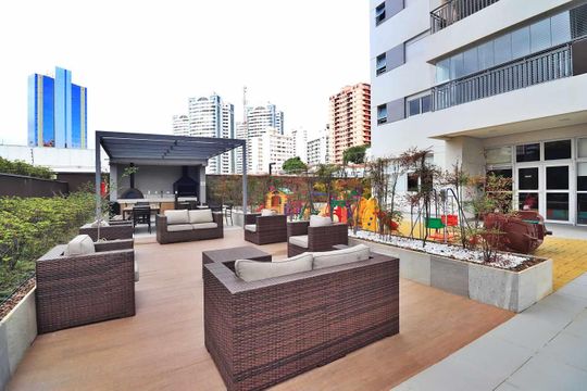 Área comum - Churrasqueira de apartamento à venda com 3 quartos, 128m² em Vila Assunção, Santo André