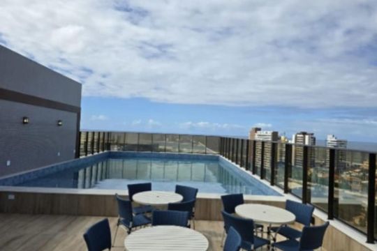 Área comum de kitnet/studio para alugar com 1 quarto, 20m² em Jardim Armação, Salvador