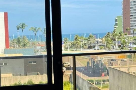 Varanda do Studio de kitnet/studio para alugar com 1 quarto, 20m² em Jardim Armação, Salvador