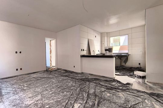 Sala/cozinha de apartamento à venda com 4 quartos, 154m² em Ana Lúcia, Belo Horizonte