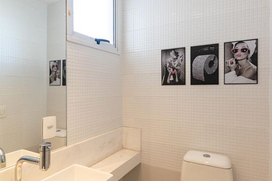 Banheiro Social de apartamento para alugar com 2 quartos, 50m² em Vila Fachini, São Paulo