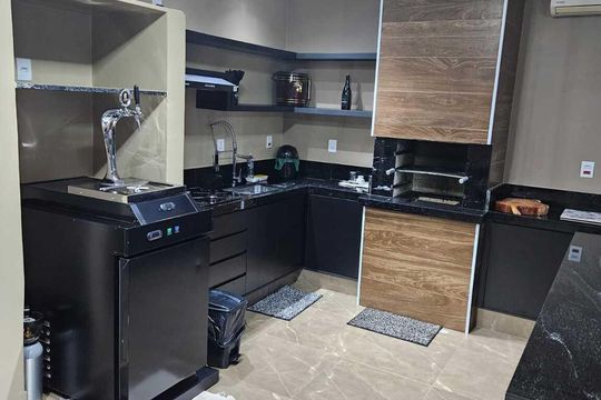 Cozinha de casa para alugar com 3 quartos, 280m² em Parque Industrial Lagoinha, Ribeirão Preto