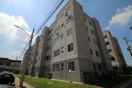 Fachada do bloco de apartamento para alugar com 2 quartos, 41m² em Pavuna, Rio de Janeiro