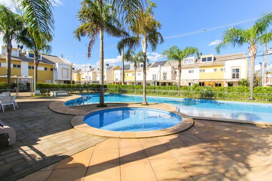 Área comum - Piscina de casa de condomínio para alugar com 4 quartos, 252m² em Estância Velha, Canoas