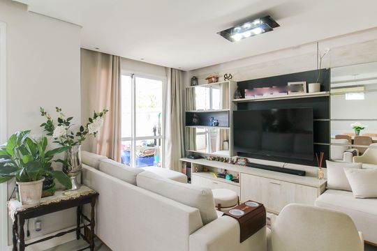 Sala de casa de condomínio para alugar com 4 quartos, 252m² em Estância Velha, Canoas