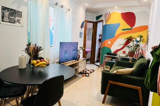 Sala de apartamento à venda com 2 quartos, 44m² em Parque Capuava, Santo André