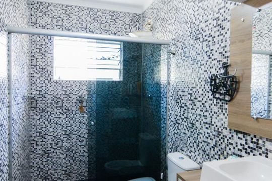 Banheiro da Suíte de casa à venda com 3 quartos, 178m² em Jardim Vila Galvao, Guarulhos
