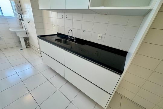 Cozinha de apartamento para alugar com 2 quartos, 62m² em Brooklin, São Paulo