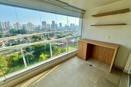 Varanda de apartamento para alugar com 2 quartos, 62m² em Brooklin, São Paulo
