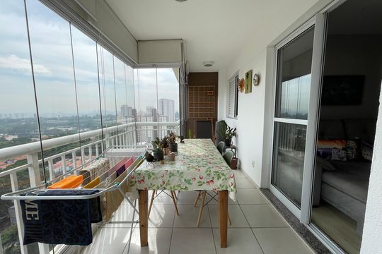 Varanda de apartamento para alugar com 3 quartos, 77m² em Jardim Esmeralda, São Paulo