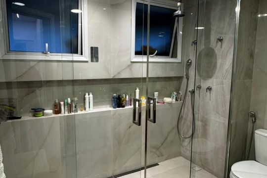 Banheiro de apartamento à venda com 3 quartos, 127m² em Jardim Chácara Inglesa, São Bernardo do Campo