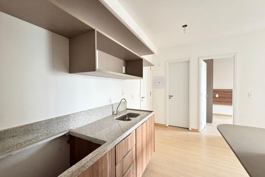 Cozinha de apartamento para alugar com 2 quartos, 39m² em Vila Nova Conceição, São Paulo