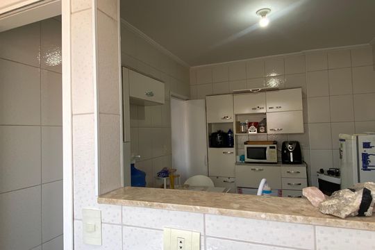 Cozinha - Área de serviço de apartamento à venda com 1 quarto, 47m² em Vila Osasco, Osasco