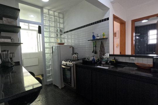 Cozinha Americana de kitnet/studio para alugar com 1 quarto, 24m² em Aparecida, Santos