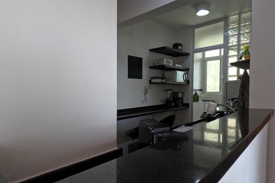 Cozinha Americana de kitnet/studio para alugar com 1 quarto, 24m² em Aparecida, Santos