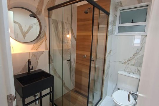 Banheiro de apartamento à venda com 3 quartos, 73m² em Tatuapé, São Paulo