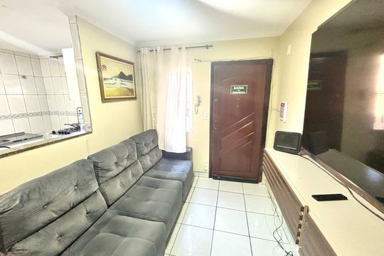 Sala de apartamento à venda com 2 quartos, 48m² em Conjunto Habitacional Padre Manoel da Nobrega, São Paulo