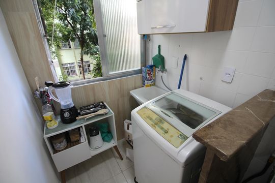 Área de Serviço de apartamento à venda com 2 quartos, 70m² em Pechincha, Rio de Janeiro