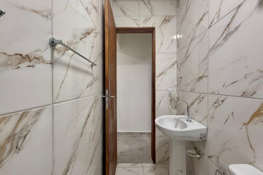 Banheiro de apartamento para alugar com 1 quarto, 50m² em Jardim Casablanca, São Paulo