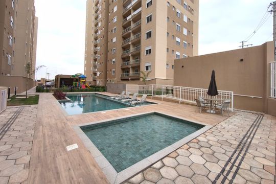 Área comum - Piscina de apartamento para alugar com 2 quartos, 56m² em Jardim Aparecida, Campinas