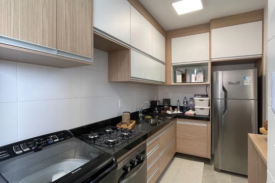 Cozinha de apartamento para alugar com 3 quartos, 64m² em Jardim Aparecida, Campinas
