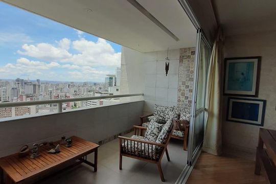 Varanda de apartamento à venda com 5 quartos, 455m² em Consolação, São Paulo