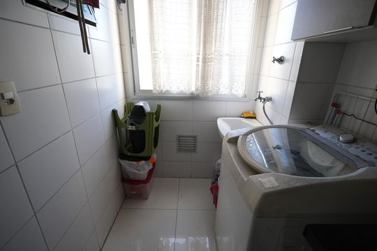 Área de Serviço de apartamento à venda com 3 quartos, 67m² em Vila Homero Thon, Santo André