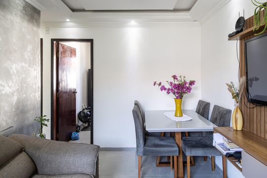 Sala de apartamento à venda com 2 quartos, 55m² em Jardim Casablanca, São Paulo