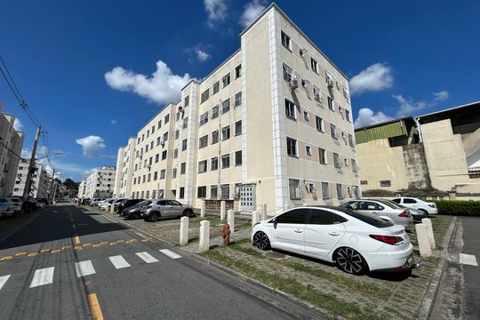 Fachada do bloco de apartamento para alugar com 1 quarto, 48m² em Anchieta, Nilópolis