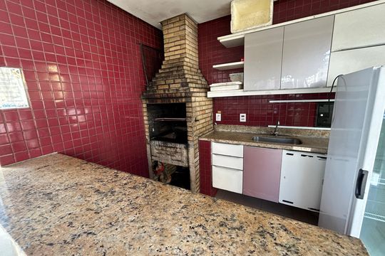 Área comum - Churrasqueira de apartamento para alugar com 1 quarto, 48m² em Anchieta, Nilópolis