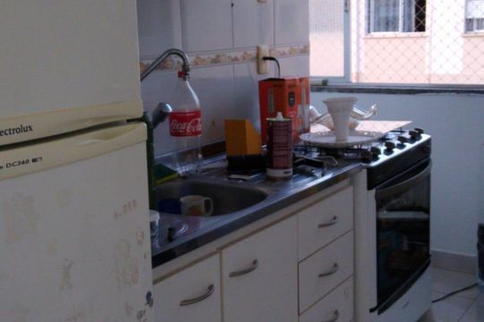 Cozinha de apartamento à venda com 1 quarto, 47m² em Santa Tereza, Porto Alegre