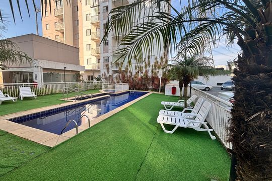 Área comum - Piscina de apartamento para alugar com 2 quartos, 98m² em Jardim Colonial, São Paulo