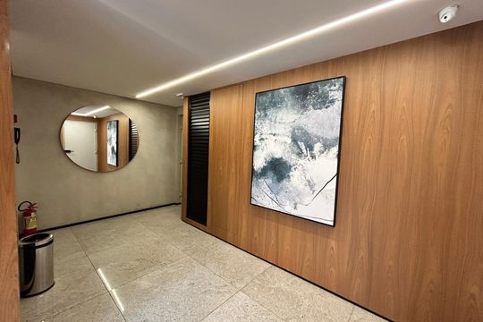 Hall de entrada de apartamento à venda com 2 quartos, 63m² em Santo Antônio, Belo Horizonte