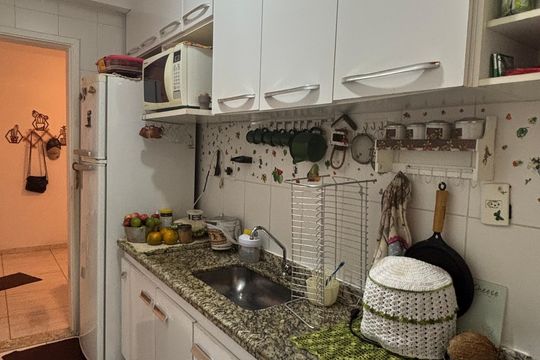 Cozinha de apartamento à venda com 3 quartos, 63m² em Jardim Utinga, Santo André