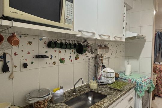 Cozinha de apartamento à venda com 3 quartos, 63m² em Jardim Utinga, Santo André