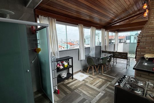 Cobertura de apartamento para alugar com 2 quartos, 100m² em Vila Camilópolis, Santo André