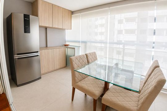 Varanda de kitnet/studio para alugar com 1 quarto, 41m² em Bela Vista, São Paulo