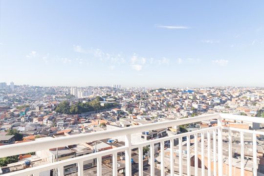 Sacada da Sala de apartamento para alugar com 2 quartos, 45m² em Vila Sul Americana, Carapicuíba