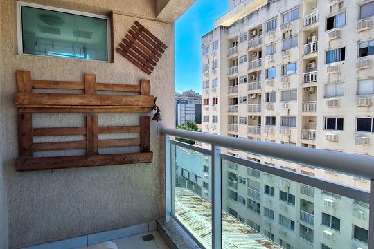 Varanda da Sala de apartamento à venda com 3 quartos, 76m² em Centro, Niterói