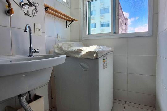 Área de Serviço de apartamento à venda com 3 quartos, 76m² em Centro, Niterói