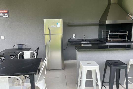 Área comum - Churrasqueira de apartamento para alugar com 2 quartos, 56m² em Jardim Recanto Suave, Cotia
