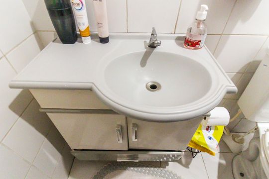 Banheiro de apartamento para alugar com 2 quartos, 57m² em Vila Rosaria, São Paulo