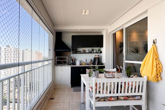 Sacada de apartamento para alugar com 3 quartos, 94m² em Centro, São Bernardo do Campo