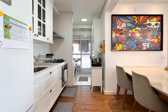 Cozinha de apartamento para alugar com 3 quartos, 94m² em Centro, São Bernardo do Campo