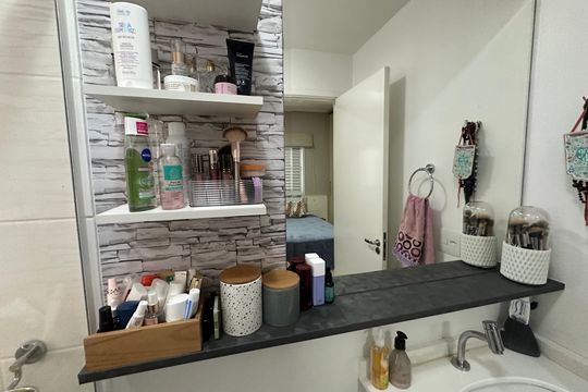 Banheiro da Suíte de apartamento à venda com 3 quartos, 71m² em Nucleo Residencial Celia Mota, Barueri