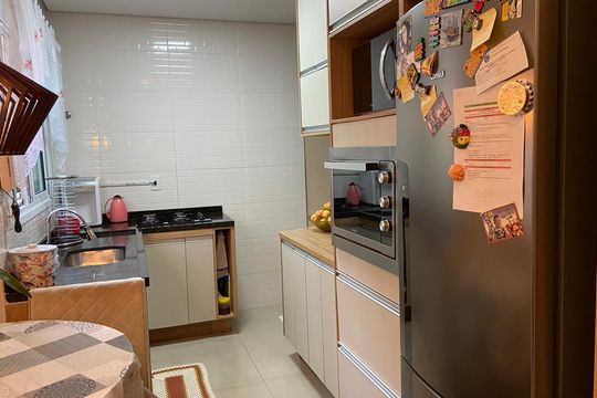 Cozinha de apartamento à venda com 2 quartos, 86m² em Vila Guarani, Santo André