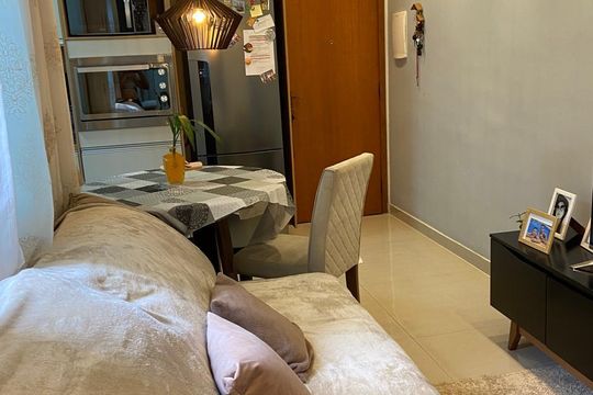 Sala de apartamento à venda com 2 quartos, 86m² em Vila Guarani, Santo André